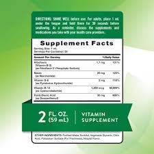 B Complex Liquid Plus B-12 Natural Berry Flavor 2 oz Pack of 2 F965259