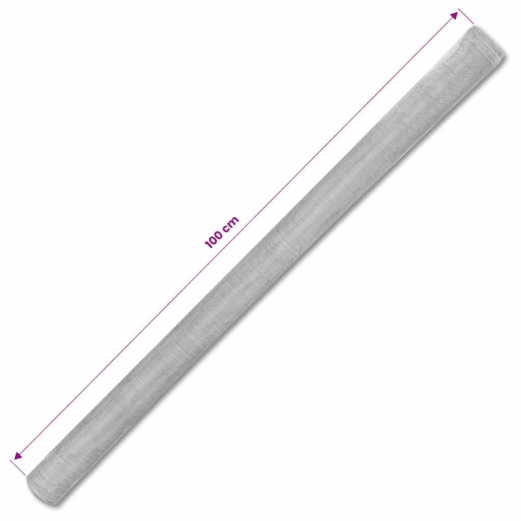 Aluminum Mesh Screen 39.4x196.9 Silver Roll T2199
