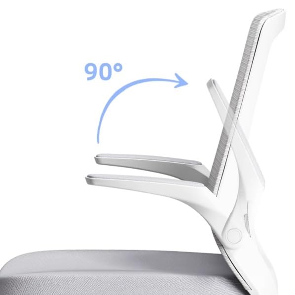 Orange High Back Mesh Office Chair with Adjustable Armrests K254