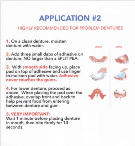 30 Pack Adhesive Free Denture Pads V52099