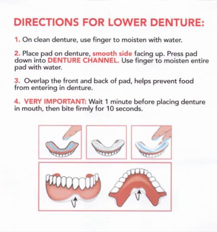30 Pack Adhesive Free Denture Pads V52099