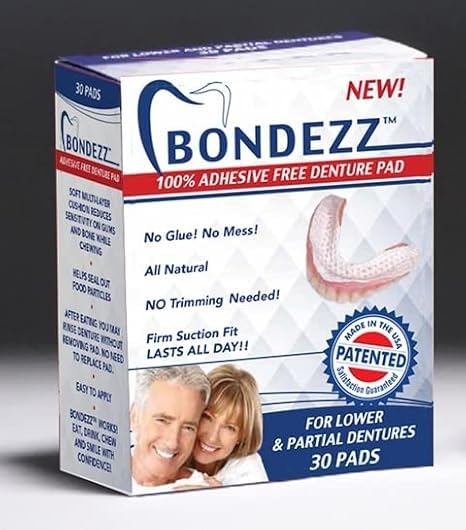 30 Pack Adhesive Free Denture Pads V52099