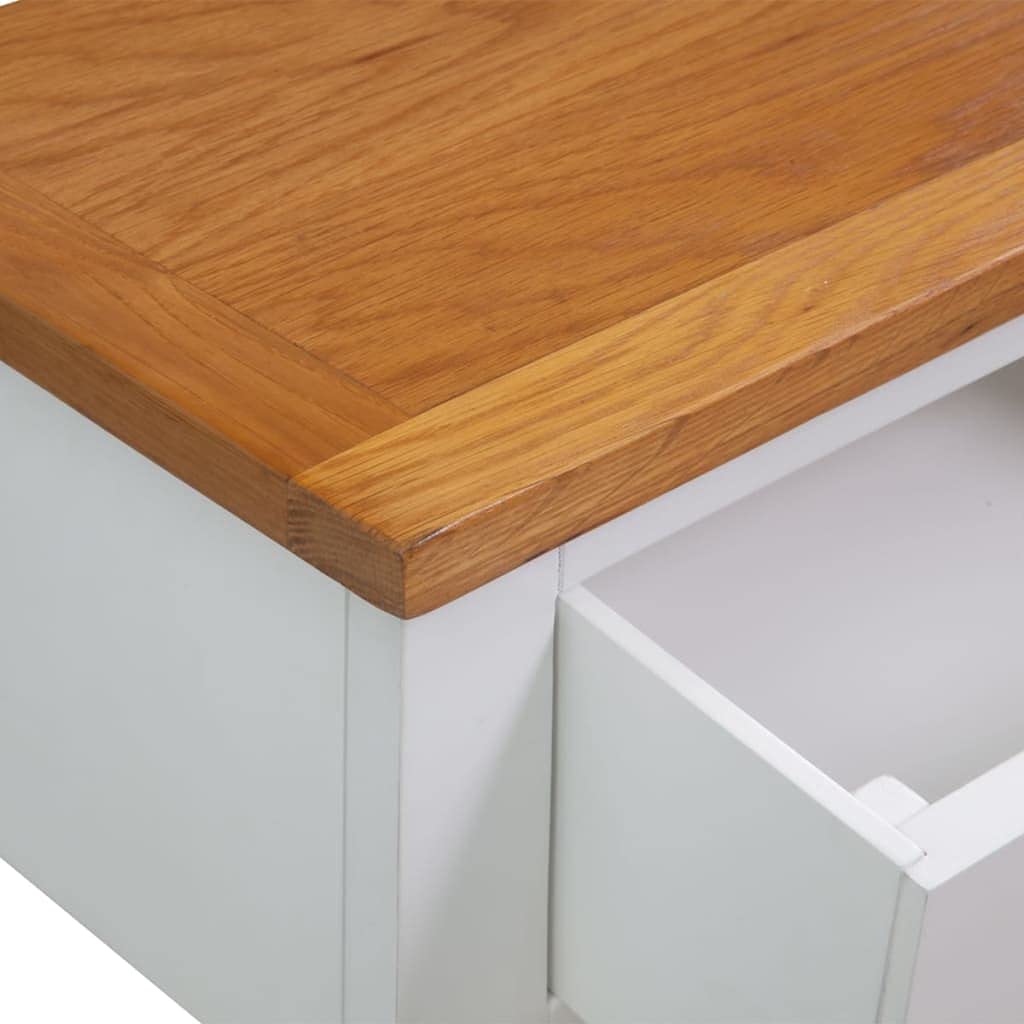Rustic Brown 2 Drawer Solid Oak & Acacia Console Table Y456