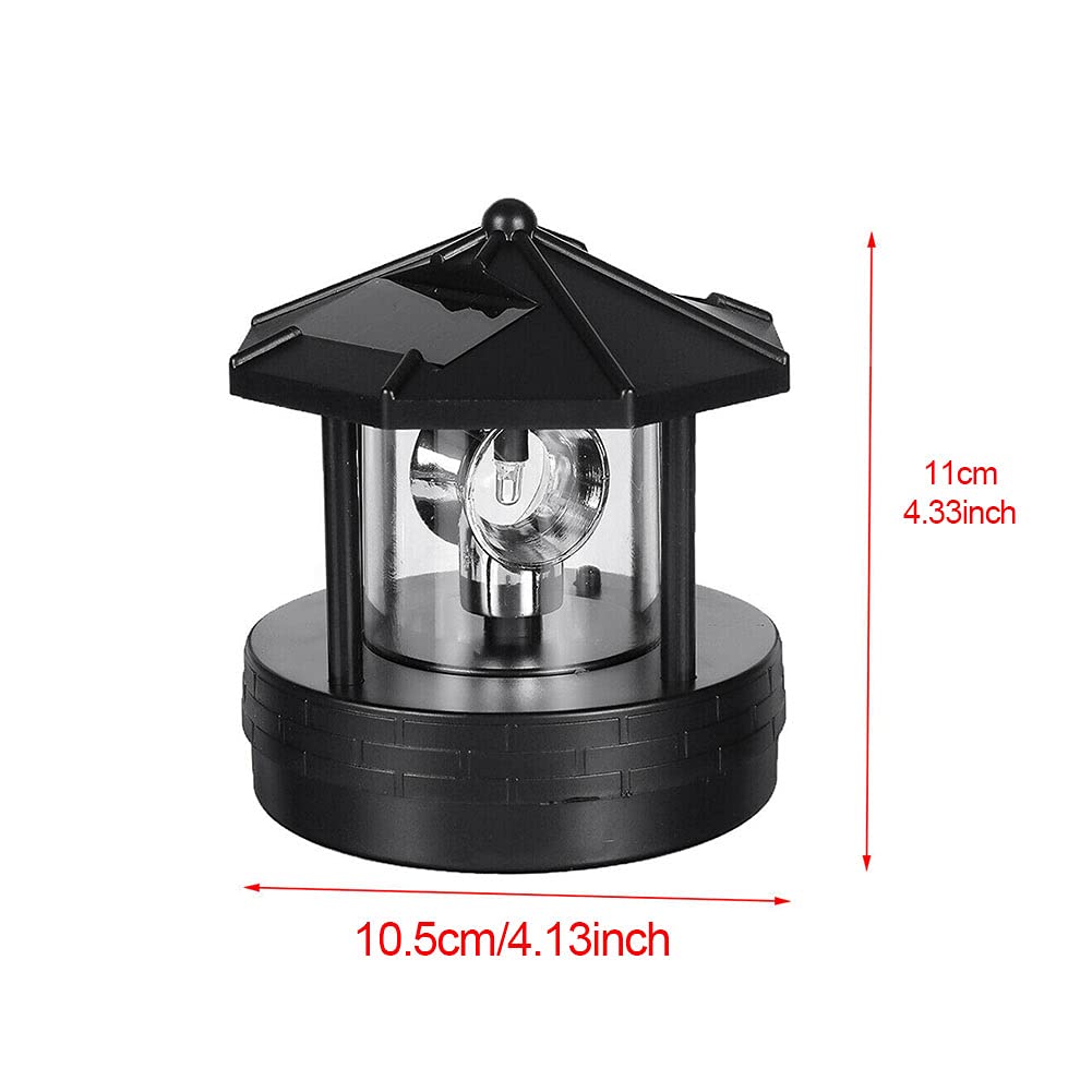 Solar Powered Rotatable LED Lighthouse F6886