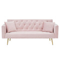 71" Velvet Convertible Sofa Bed M559816