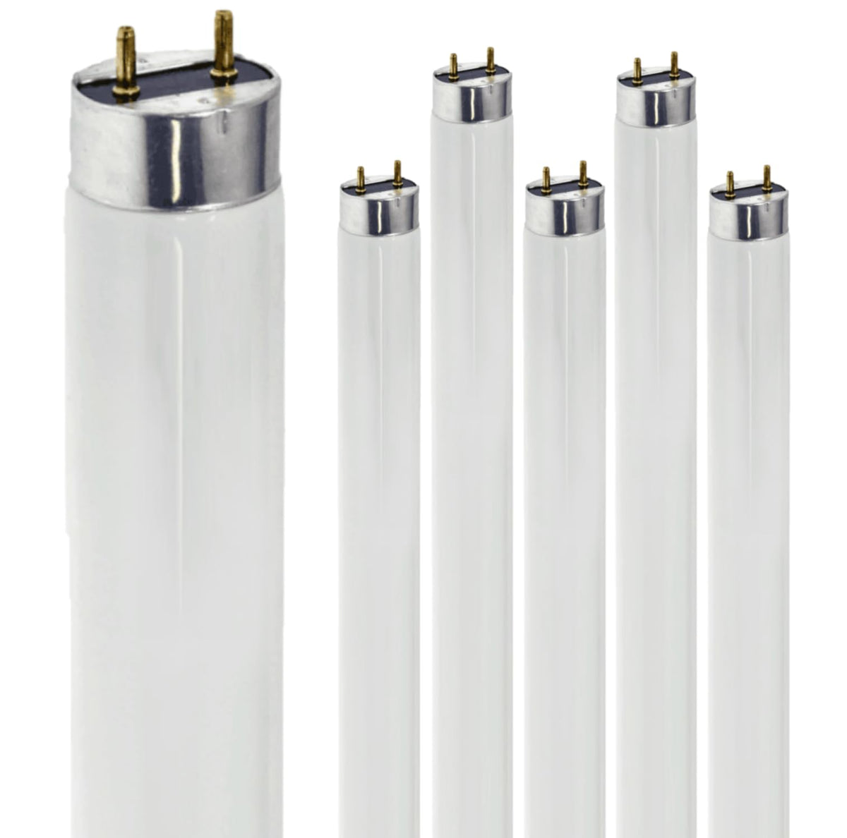 24 Inch T8 Fluorescent Tube Light Bulb 17W 3500K Neutral White G13 Bi-Pin Base V750408