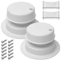 White 2 Pack RV Vent Covers T4481