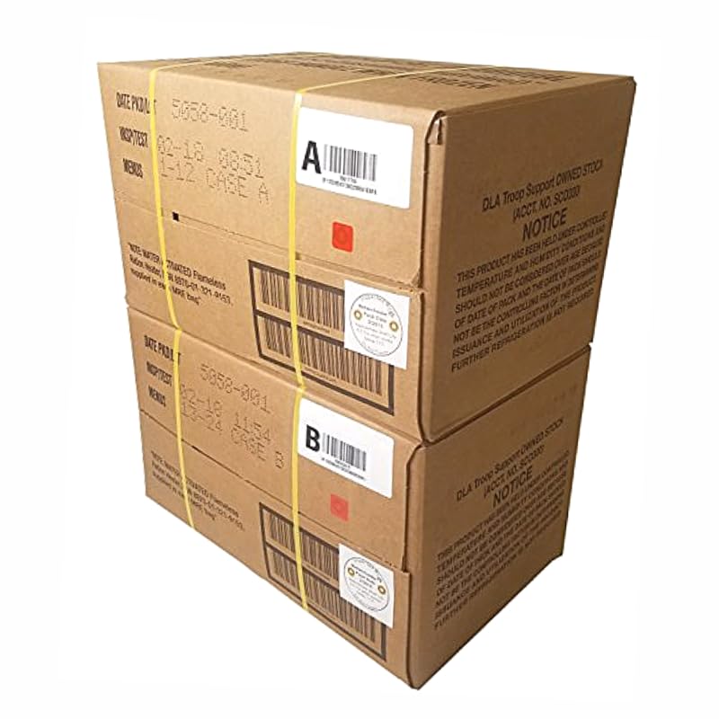 MRE Meals Ready to Eat A and B Cases with Heater B532299