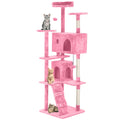 70in Pink Cat Tree with Scratching Post B4565