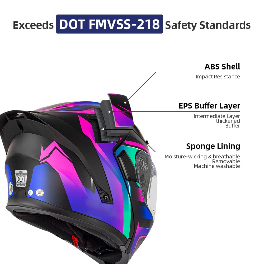 Modular Motorcycle Helmets with Bluetooth L589