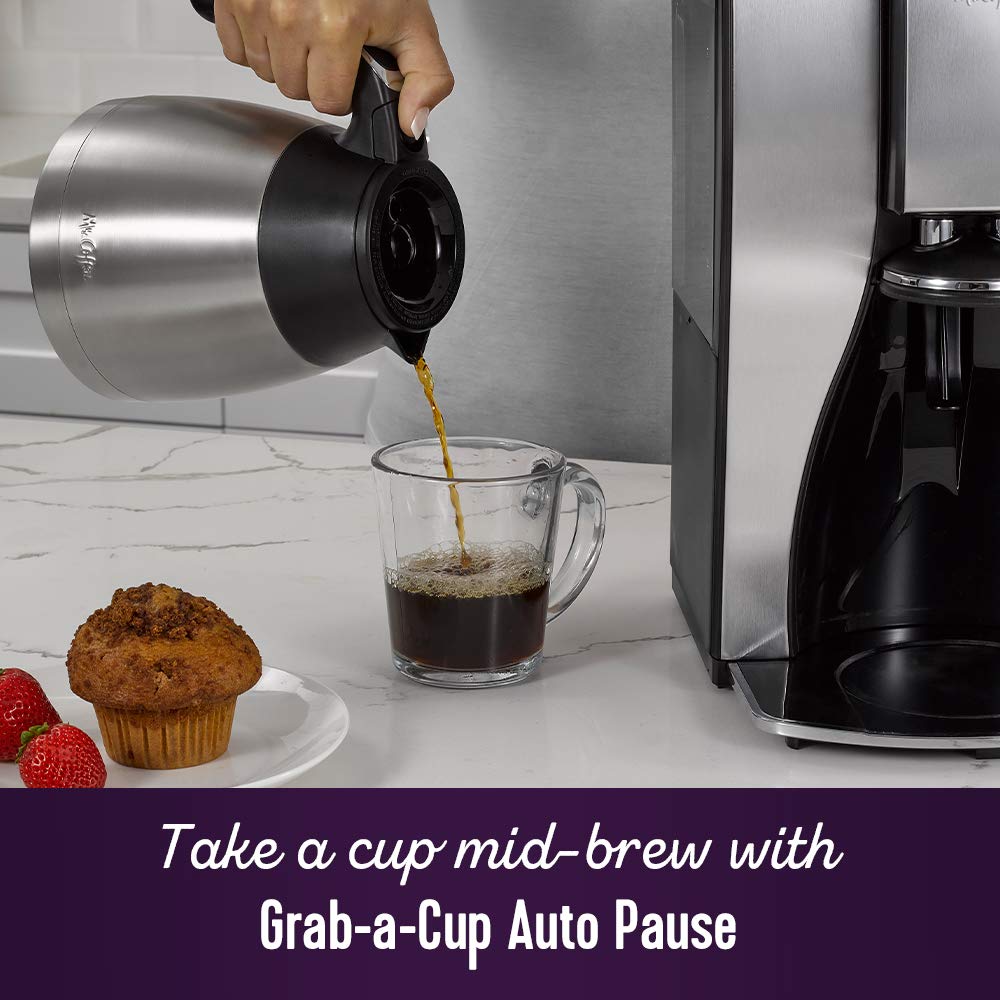 10-Cup Programmable Coffee Maker with Thermal Carafe T907262