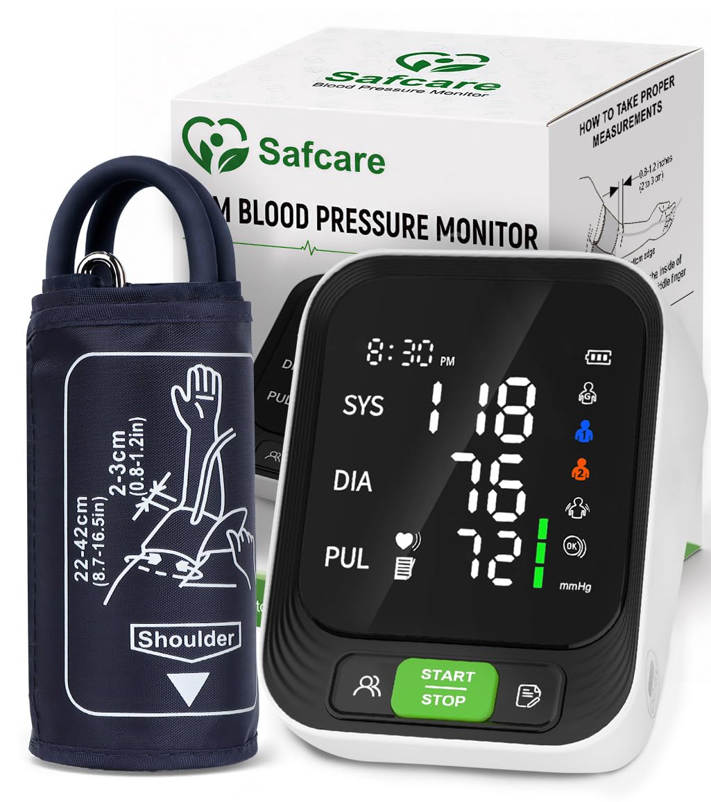 Upper Arm Blood Pressure Monitor with Large Cuff C520