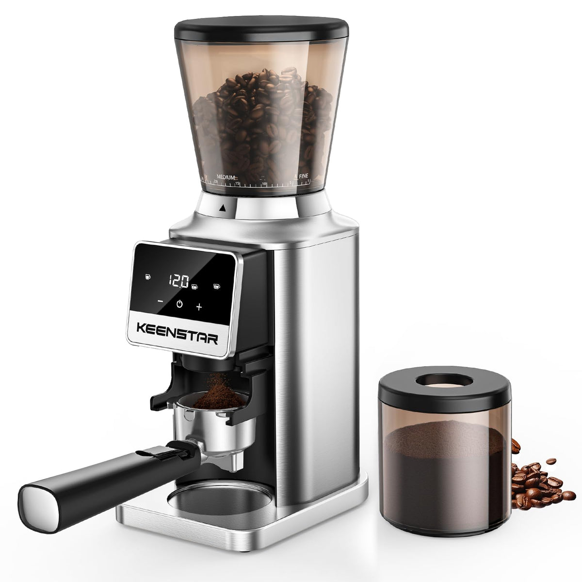 Conical Burr Coffee Grinder with Touch Screen 34 Grind T51188
