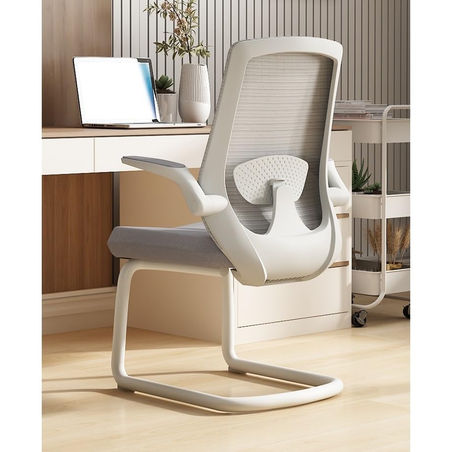 Orange High Back Mesh Office Chair with Adjustable Armrests K254