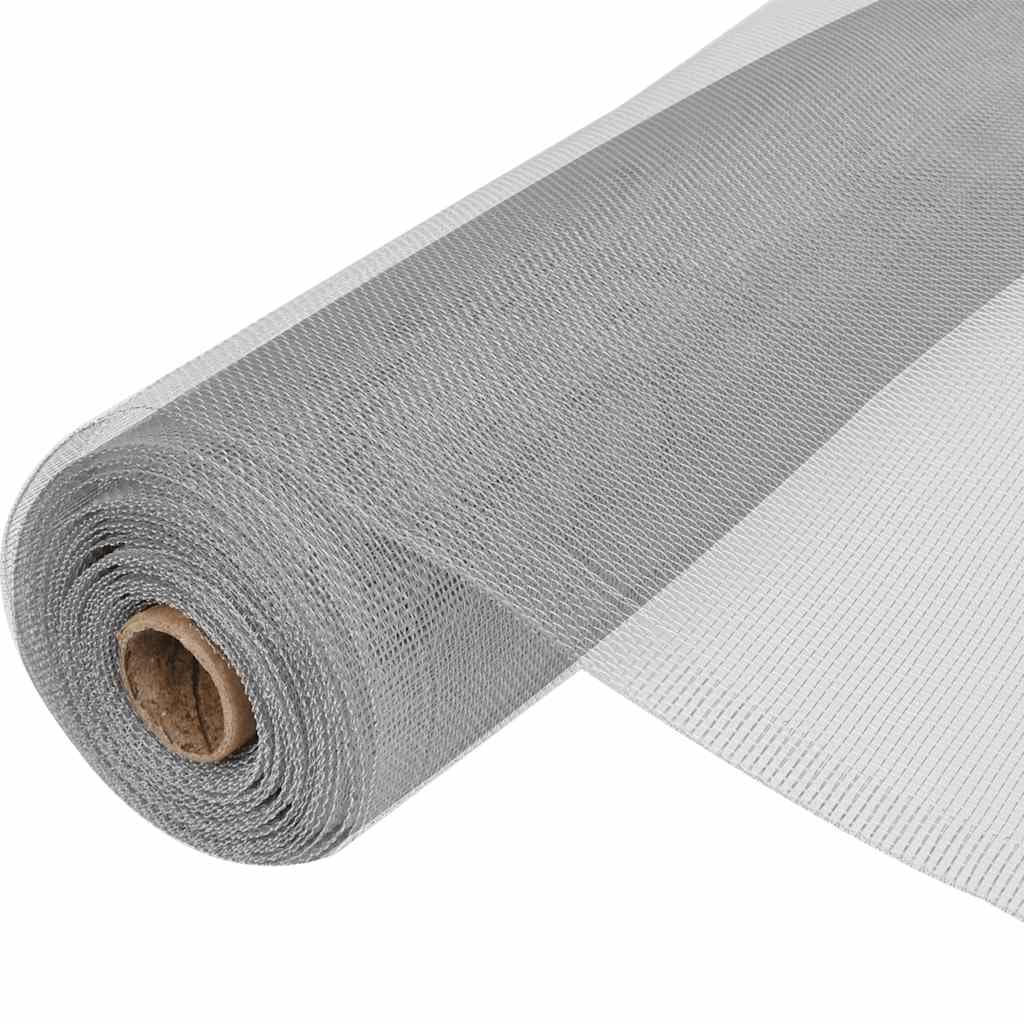 Aluminum Mesh Screen 39.4x196.9 Silver Roll T2199