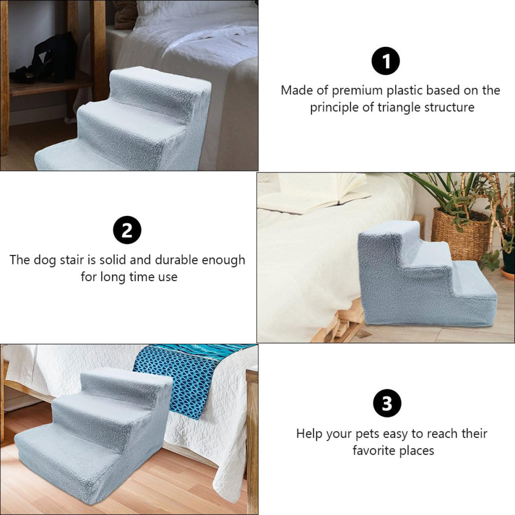 Gray Non-Slip Pet Stairs Y29013
