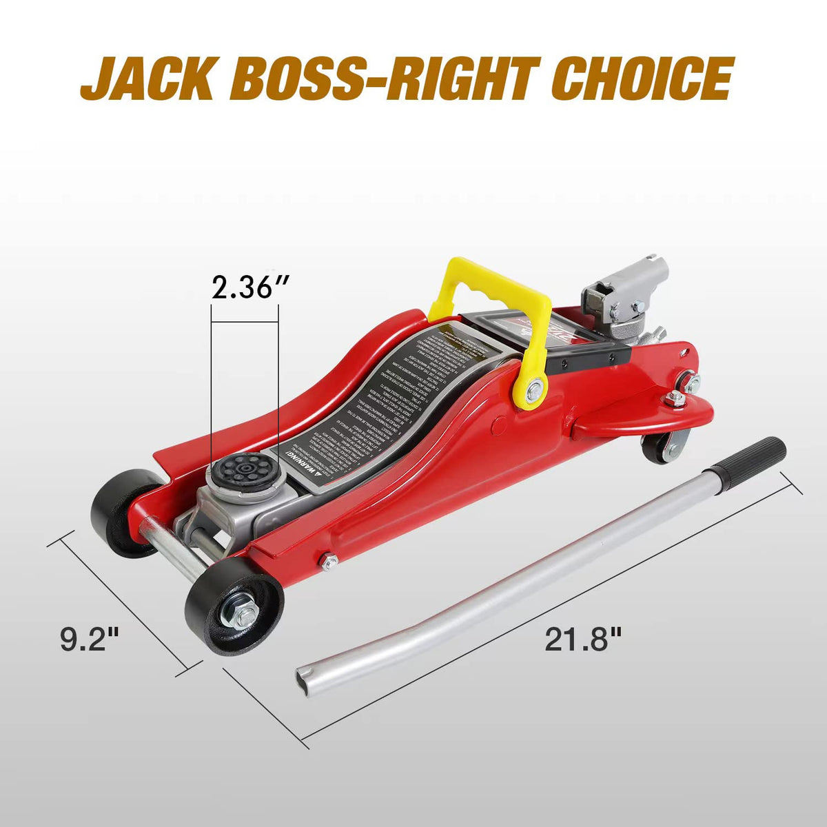 2.5 Ton Low Profile Hydraulic Floor Jack with Storage Case K481