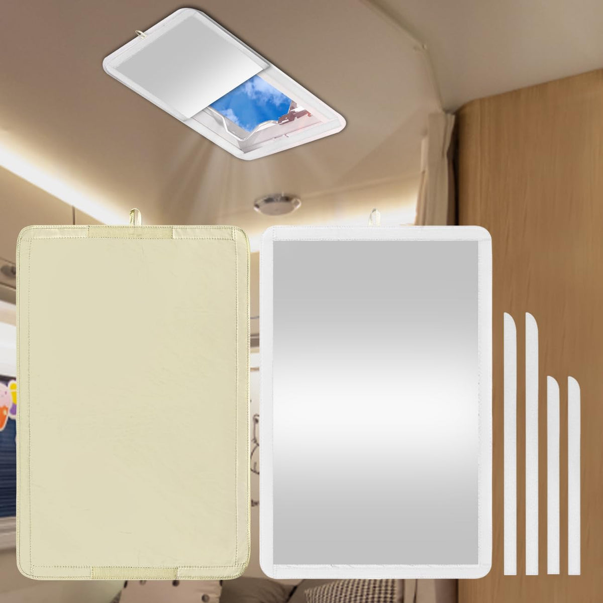 Waterproof RV Roof Vent Insulator and Shower Skylight Cover S81362
