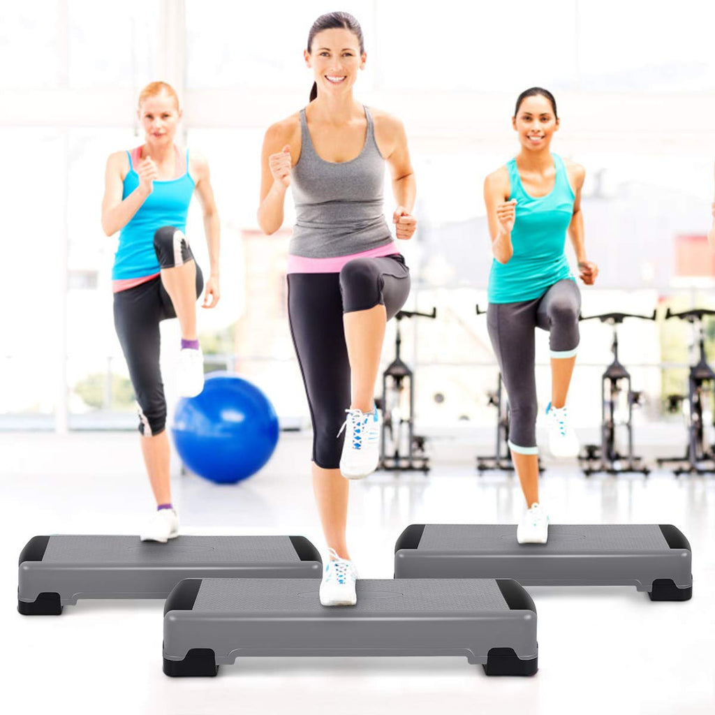 35" Height-Adjustable Non-Slip Aerobic Step Platform O2010