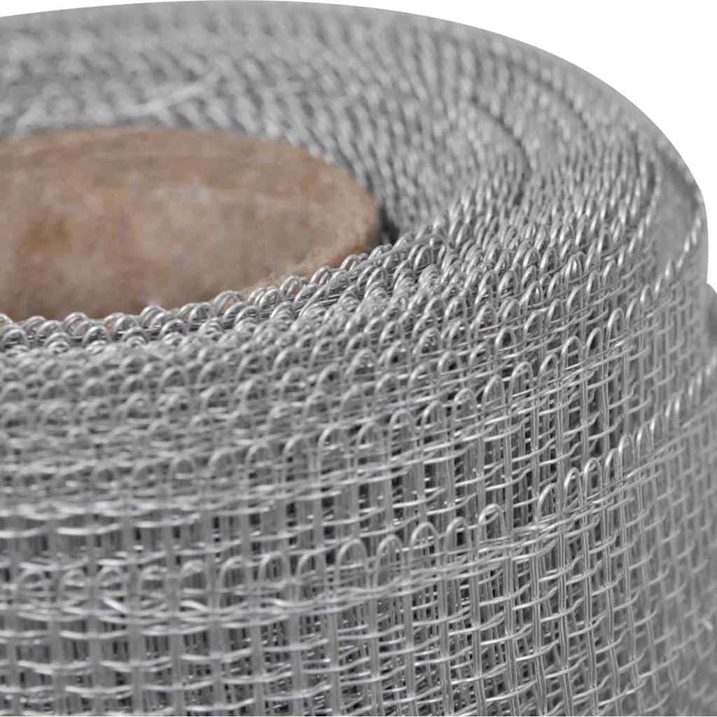 Aluminum Mesh Screen 39.4x196.9 Silver Roll T2199