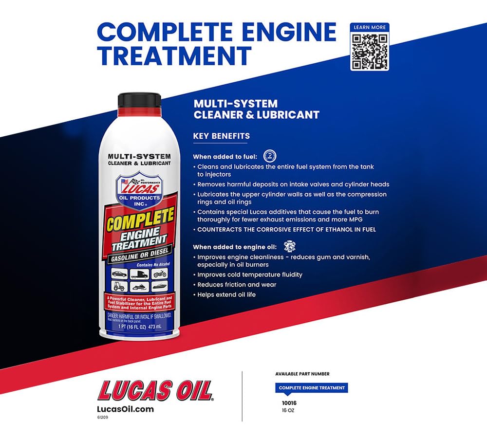 8 Pack 16 Ounce Engine Treatment M52159