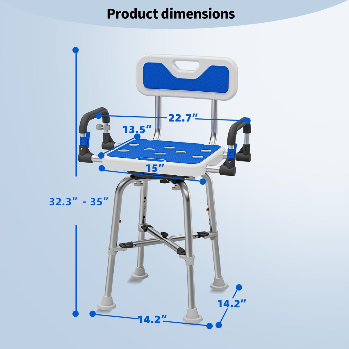 Heavy Duty Swivel Shower Chair I143
