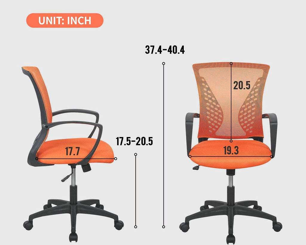 Orange Ergonomic Mesh Office Chair A970966