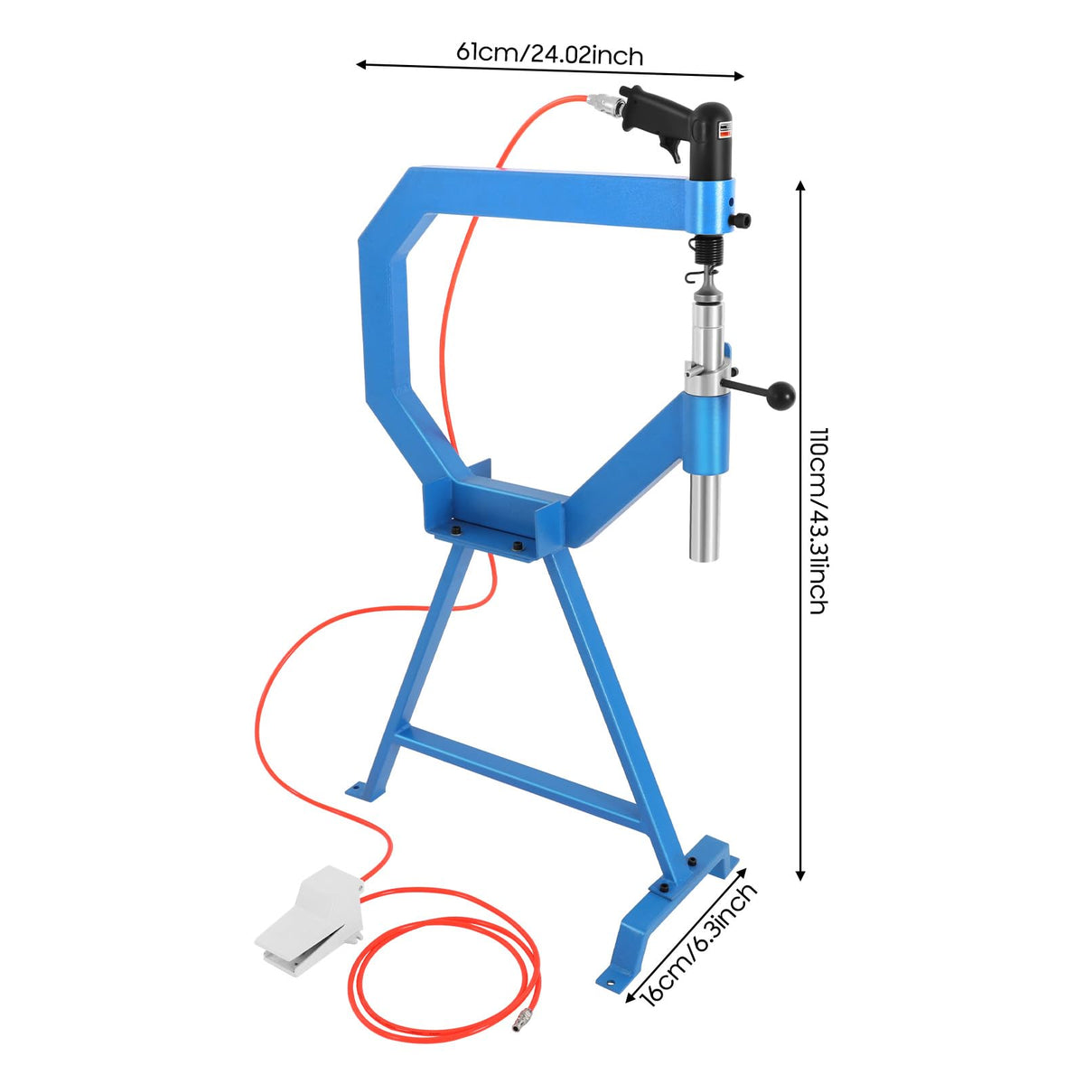 Pneumatic Planishing Hammer with Stand and Pedal P746