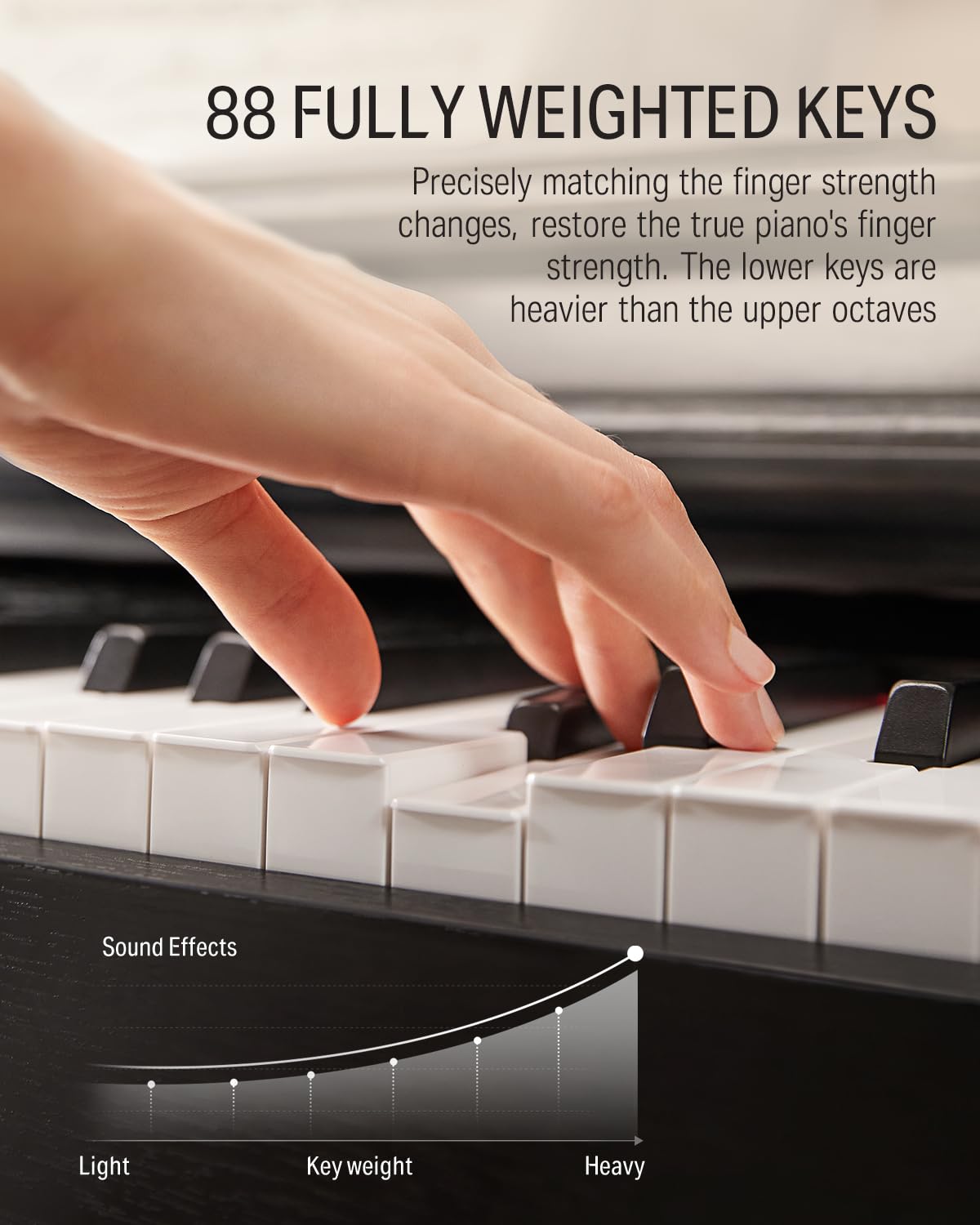 88-Key Weighted Action Digital Piano with Storage Bench M812108