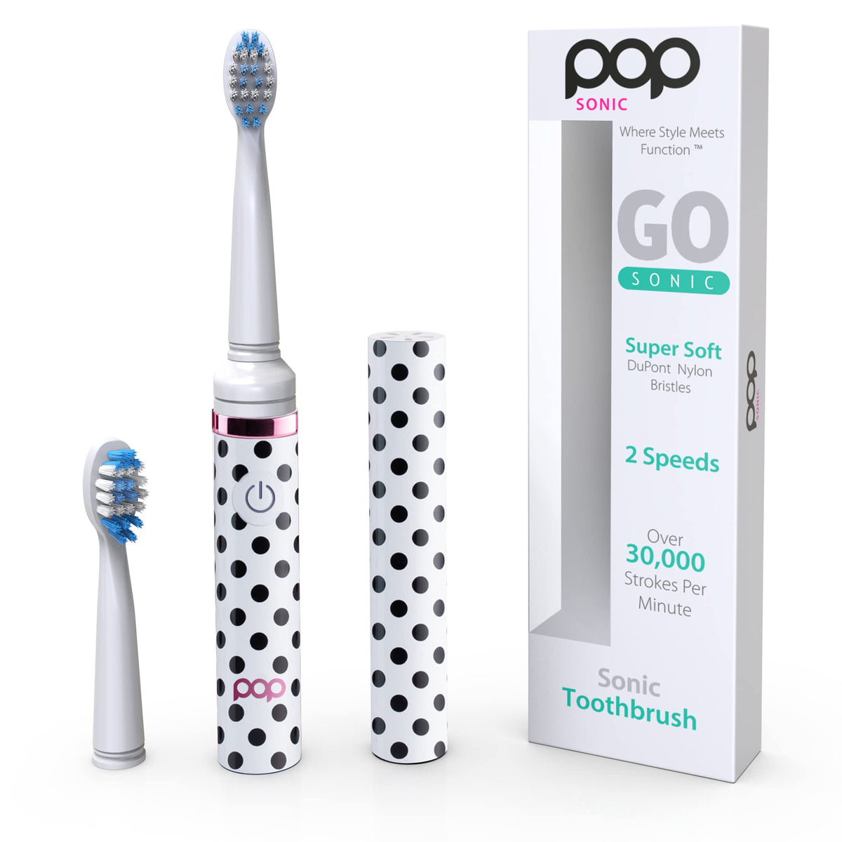 Electric Toothbrush with 2 Replacement Heads Y46442