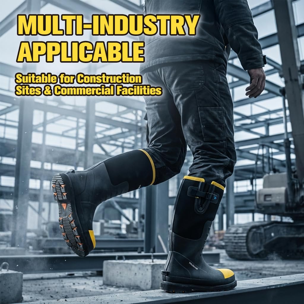 Steel Toe Waterproof Rubber Work Boots U753055
