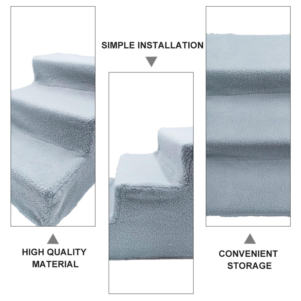 Gray Non-Slip Pet Stairs Y29013