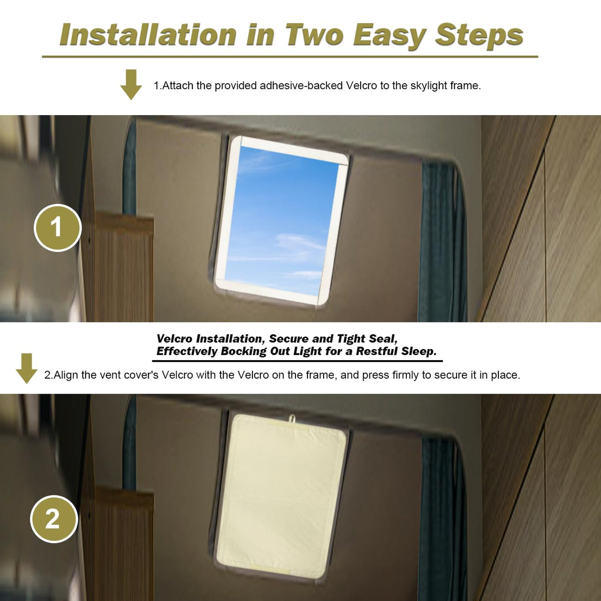 Waterproof RV Roof Vent Insulator and Shower Skylight Cover S81362
