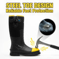 Steel Toe Waterproof Rubber Work Boots U753055