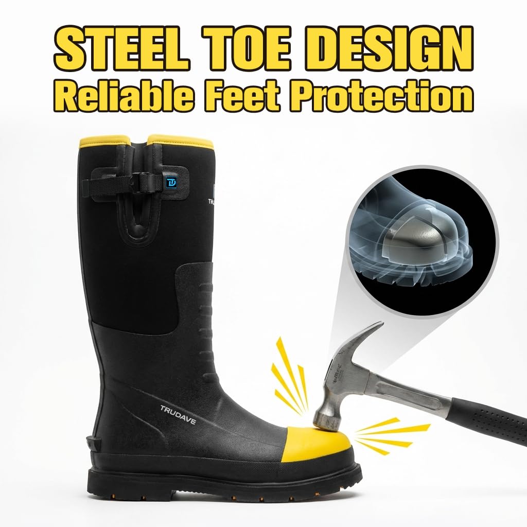 Steel Toe Waterproof Rubber Work Boots U753055