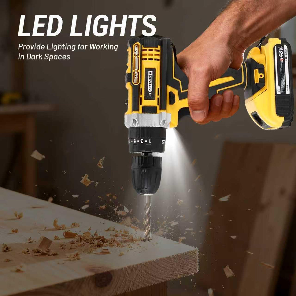 21V Cordless Drill Driver Kit with 2 Batteries & Charger R68494