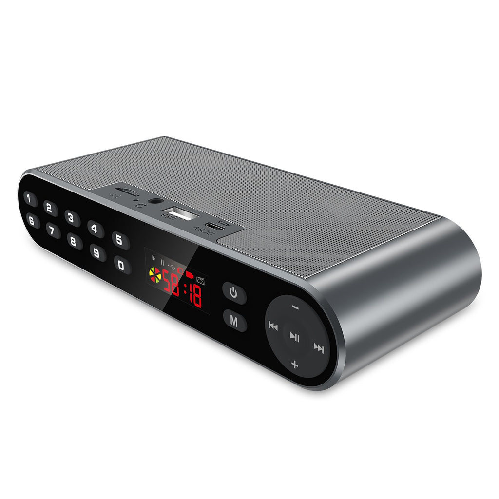 Portable Bluetooth FM Radio MP3 Player Wireless Speaker U6331