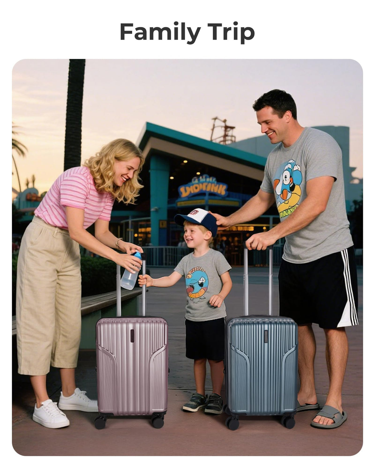 Carry On Luggage with Wheels, Black T192740