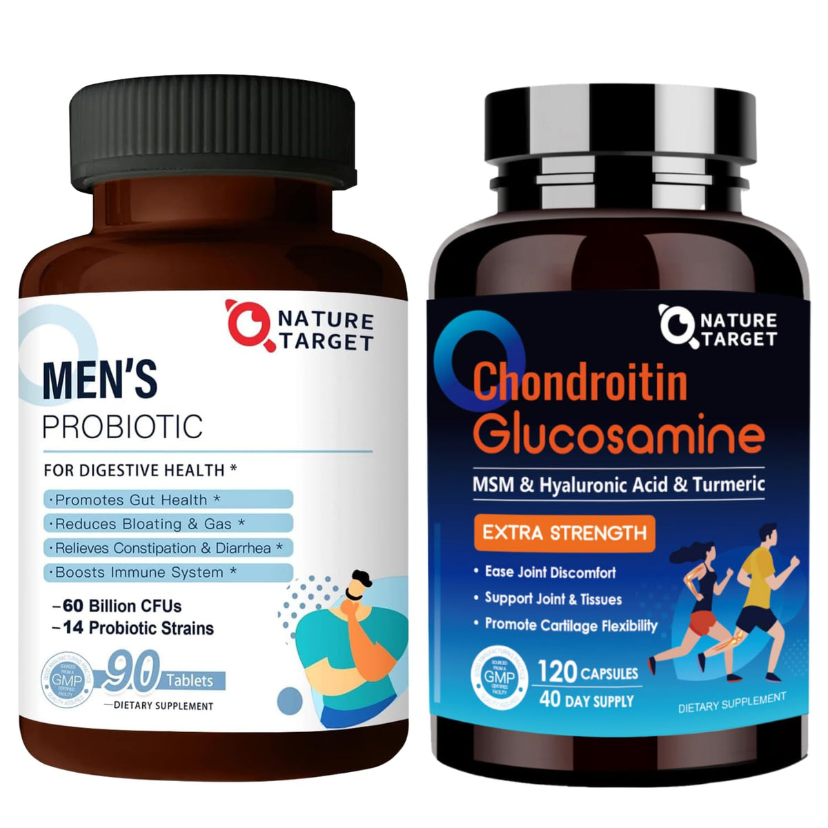 Probiotics with Glucosamine Chondroitin MSM Joint Support Supplement Z99042
