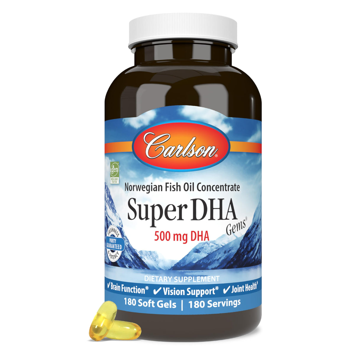 DHA 500 mg 180 Softgels G387916
