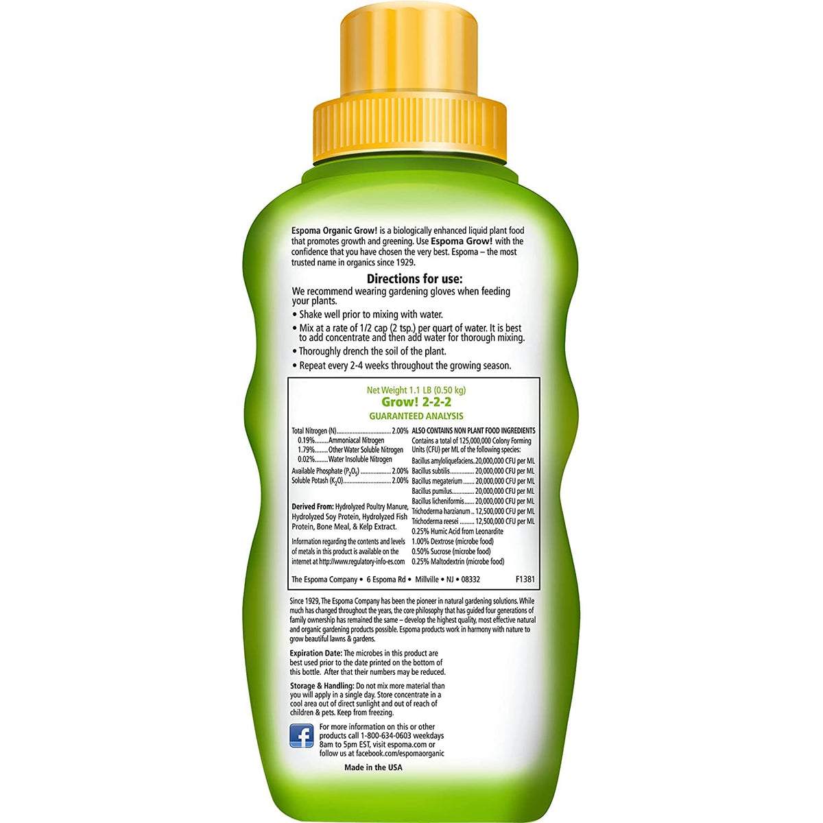 Organic Liquid Concentrate Plant Food 16oz E82517