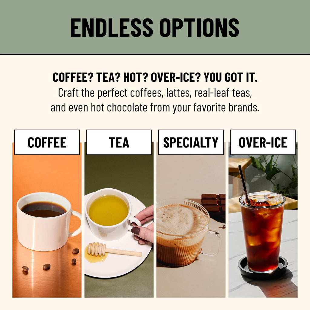 Coffee Machine with Single-Serve Freshpacks, Multiple Brew Sizes, Black M994921