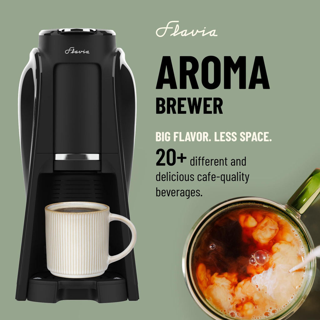 Coffee Machine with Single-Serve Freshpacks, Multiple Brew Sizes, Black M994921