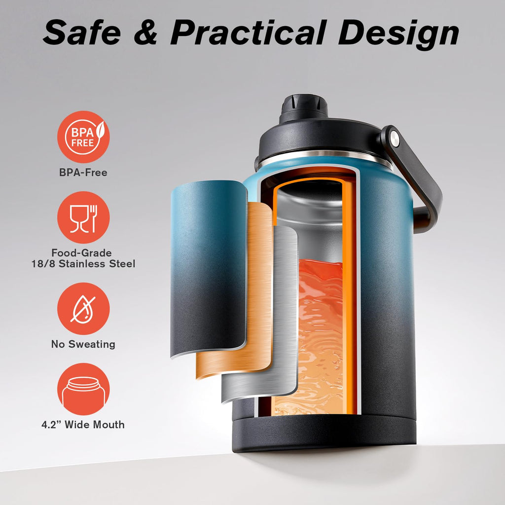 Gallon Insulated Water Bottle with Handle M741