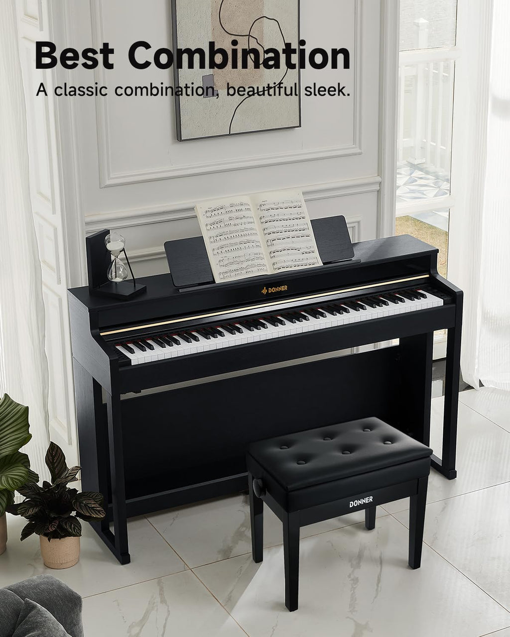 88-Key Weighted Action Digital Piano with Storage Bench M812108