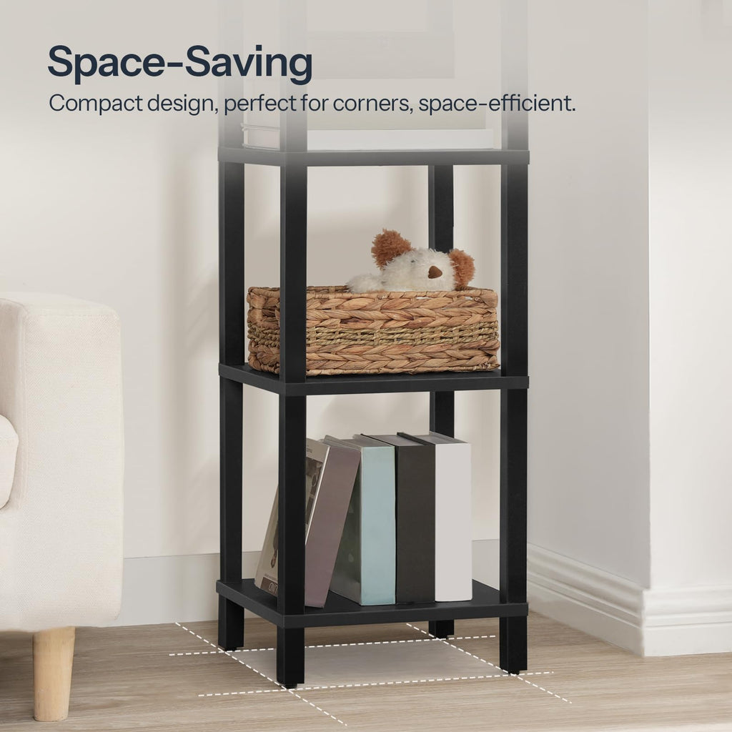 Black 4-Tier Wooden Bookcase A770