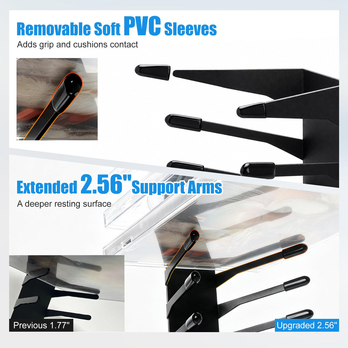 Anti-Drop CD Storage Shelf Wall Mount 4 Pack L425