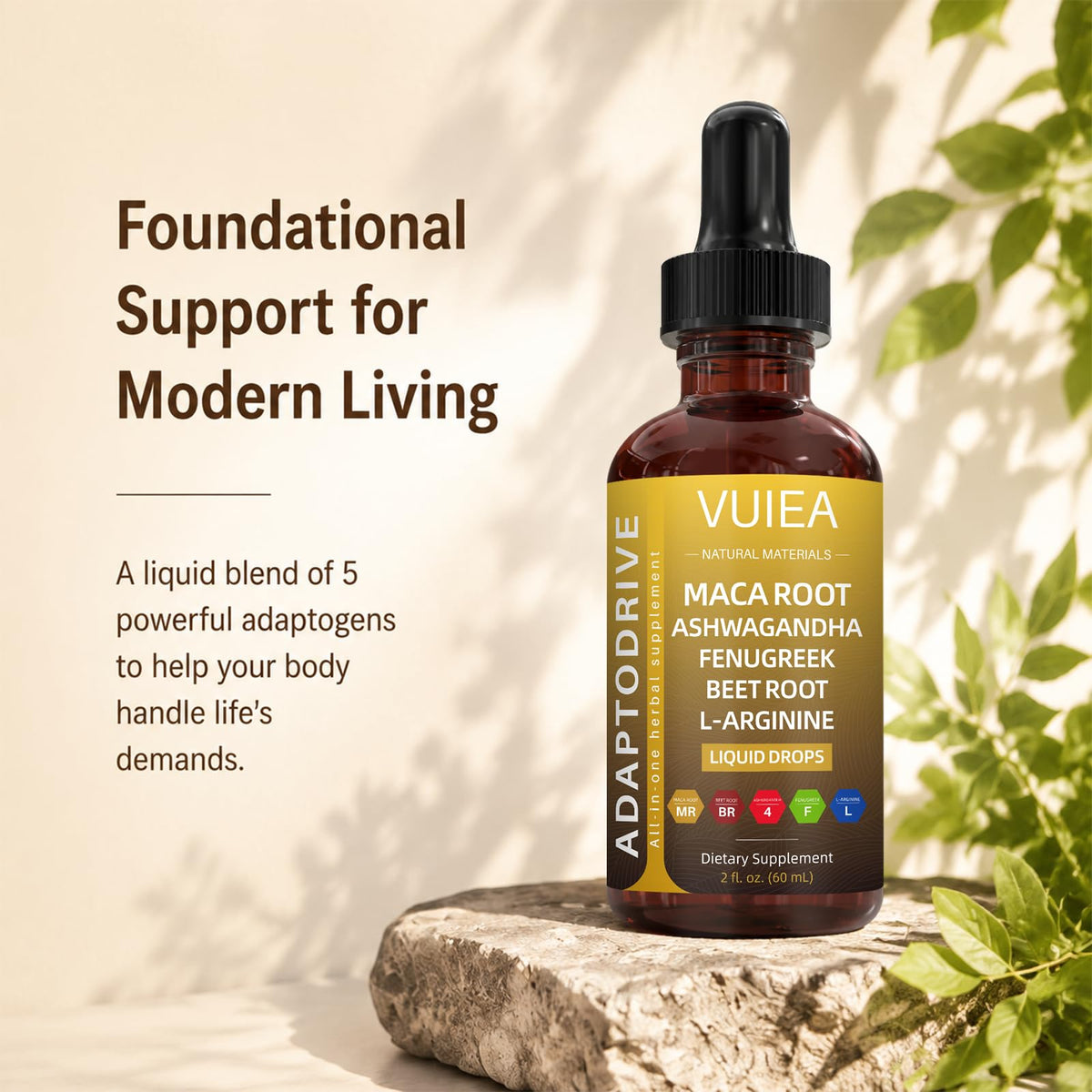Maca Root Liquid Supplement with Ashwagandha Fenugreek Beet Root 2 fl oz O23352