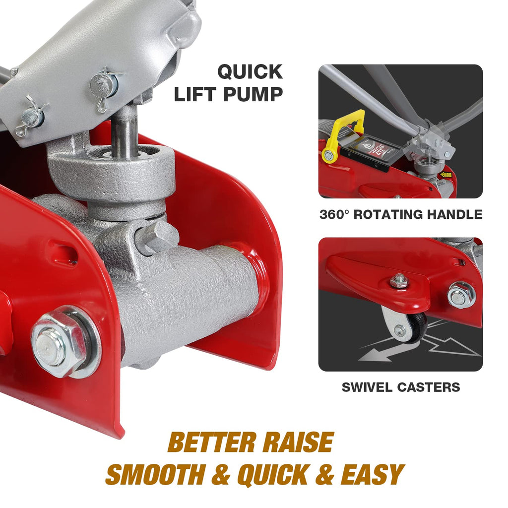 2.5 Ton Low Profile Hydraulic Floor Jack with Storage Case K481