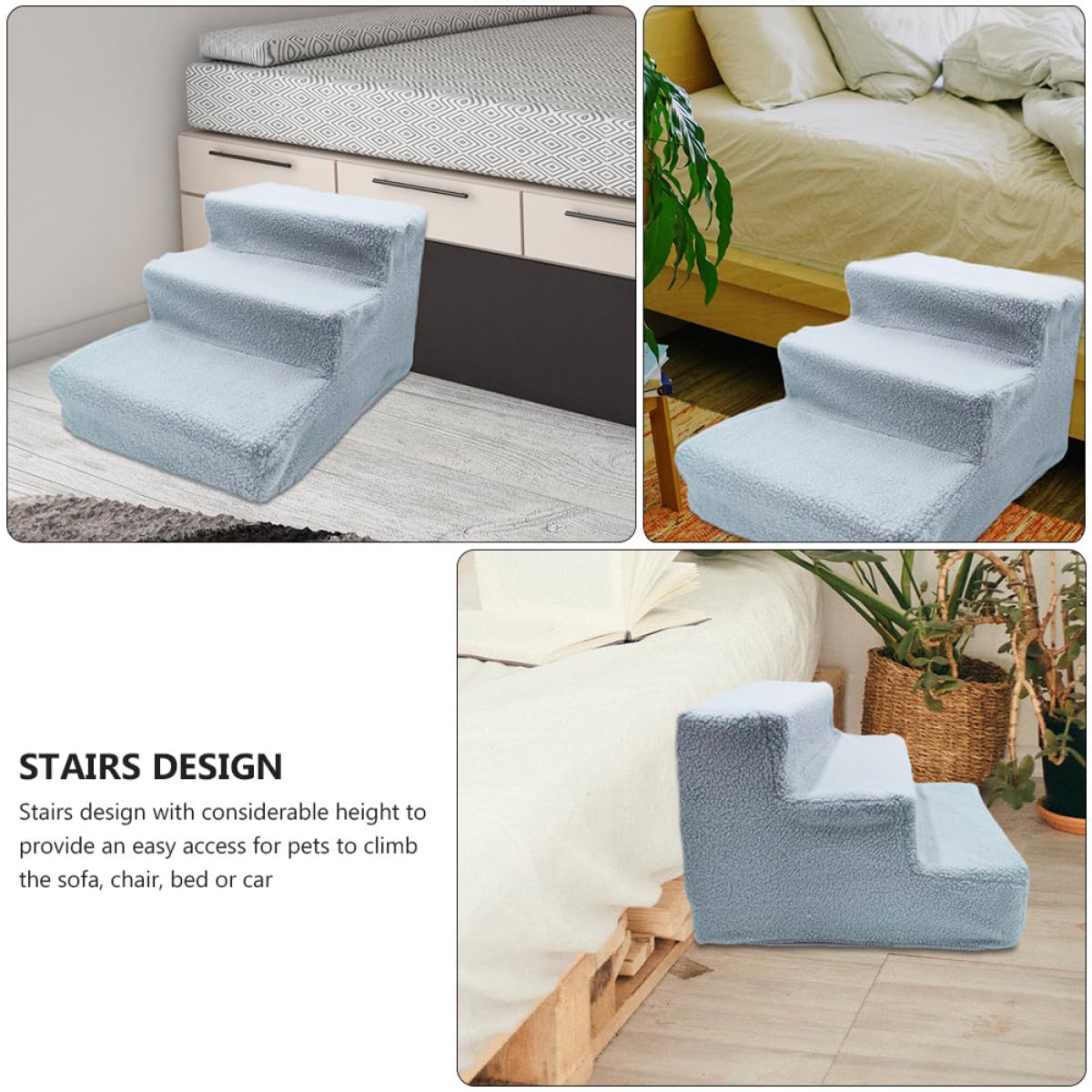 Gray Non-Slip Pet Stairs Y29013